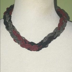 Multi Color Braided Necklace